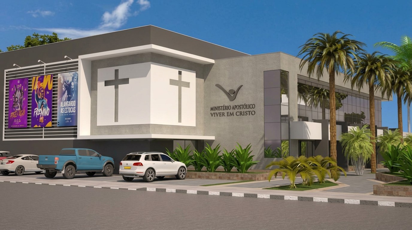 Novo templo da MAVEC Sede em construção